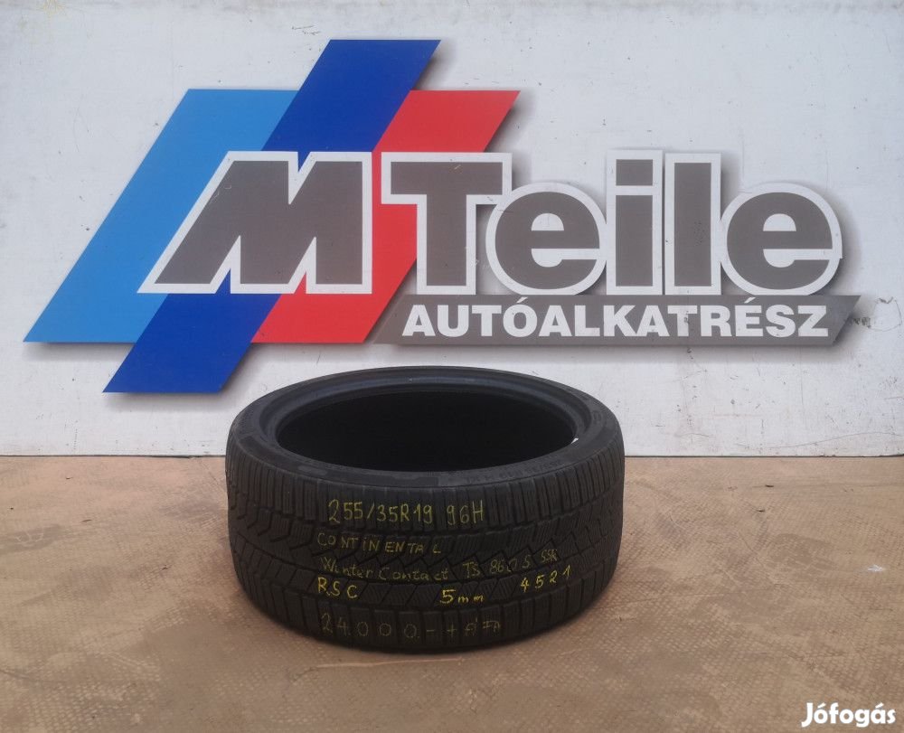 1DB [GYÁRI HASZNÁLT]  TÉLI GUMI - 255/35R19 - 96H - CONTINENTAL - CON